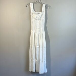 Frankie’s Bikinis Christabelle White Maxi Dress Size S